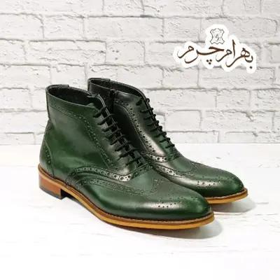 کفش نیم بوت مردانه رسمی چرم طبیعی دست دوز(ریچموند یشمی) ارسال رایگان-147181