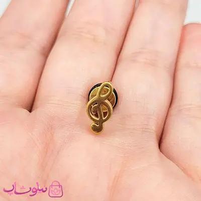 پیرسینگ گوش مدل کلید سل استیل طلایی رنگ کد 56