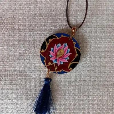 گردن‌آویز چوبی، طرح تذهیب