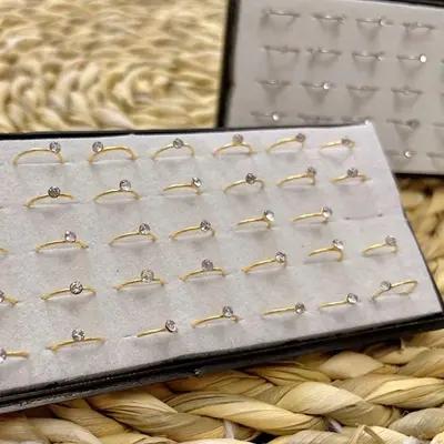 پرسینگ  تک نگین حلقه ای حتی شما سوراخ هم روی بینی نداشته باشید میتوانید از این پرسینگ  زیبا استفاده کنید
