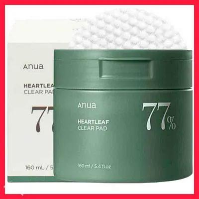 تونر پد پاک کننده و تسکین دهنده آنوا ANUA Heartleaf 77% Clear Pad
