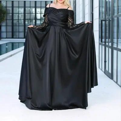 پیراهن شب زنانه ساتن مدل ماکسی مجلسی