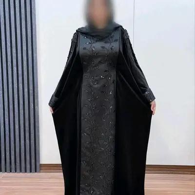 مانتو مجلسی مخمل مدل عبامزونی جواهر دوزی پاییزه