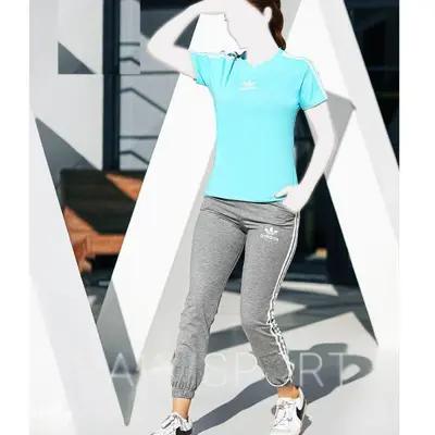 ست تیشرت و شلوار زنانه آدیداس کد 10068