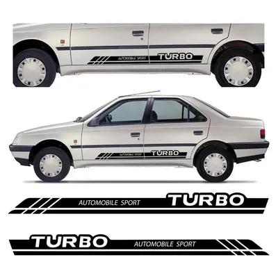 برچسب بدنه خودرو طرح TURBO LUX مناسب برای پژو 405 (ارسال رایگان)