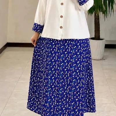 شومیز دامن گل گلی سوفیا کراش چاپی
