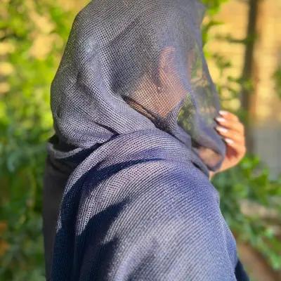 شال حصیری سرمه ای