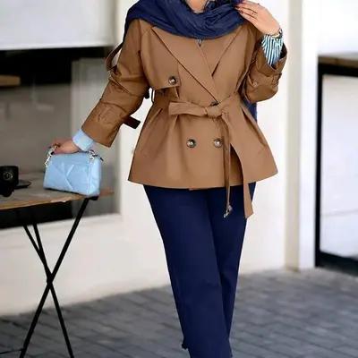 مانتو بارانی کوتاه زنانه