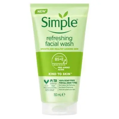 ژل شستشو صورت سیمپل مدل refreshing حجم 150 میلی لیتر اصلی