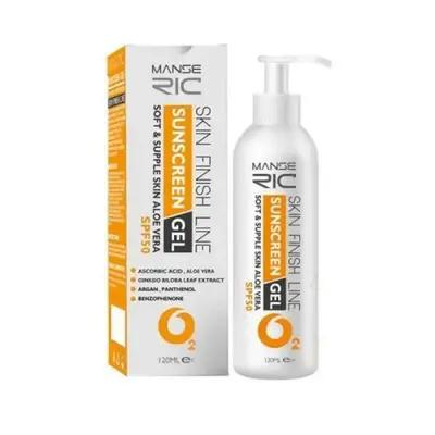 ژل ضد آفتاب بدون رنگ SPF 50 مدل soft مناسب برای انواع پوست حجم 120 میلیلیتر