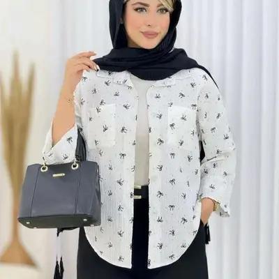 شومیز پاپیونی زنانه دخترانه جدید فری سایز