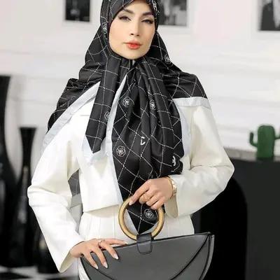 روسری نخی اعلا طرح برند channel کد V720