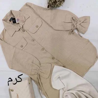 شومیز کتیبه ای مدل یاس
