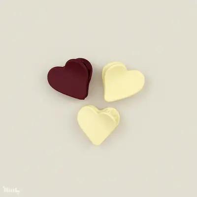 کلیپس مویی قلبی مینی – پک 3 عددی