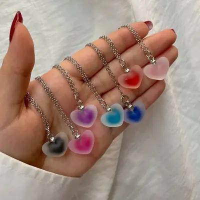 گردنبند پاستیلی(قلب یخی)