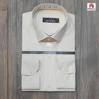 پیراهن مردانه کلاسیک جعبه ای M راه راه