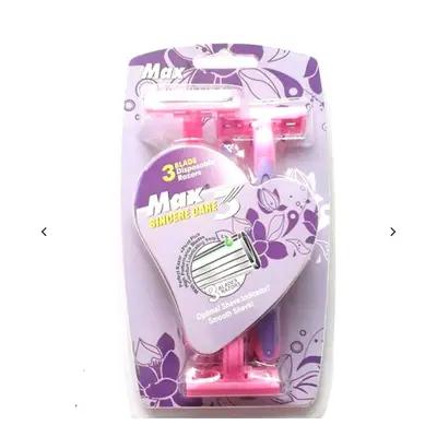 ژیلت 3 تیغه صابونی وکیوم دار مکس MAX زنانه