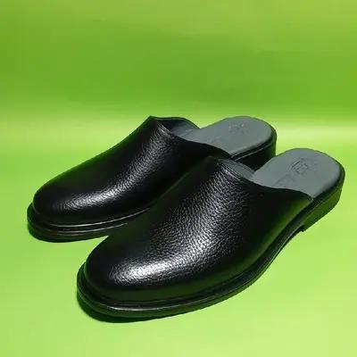 دمپایی نعلین درجه یک رویه چرم طبیعی آستر تا نوک پنجه چرم