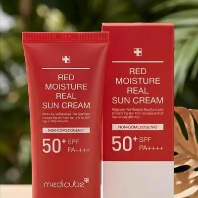 کرم ضد آفتاب ترمیم کننده مدیکوب اورجینال Red Moisture Real