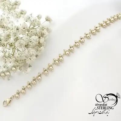 دستبند ژوپینگ مشابه طلا طرح مدرن کد 22371