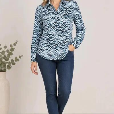 شومیز لینن خارجی مارک Trenery سایز s