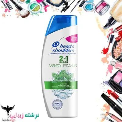 شامپو ضد شوره هد اند شولدرز اورجینال خنک کننده پوست سر 2 در 1 نعناع ا Head & Shoulders Shampoo Mentol Fresh 300ml