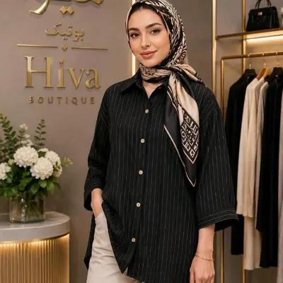 شومیز مانتویی شیک خطی