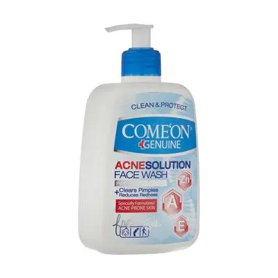 ژل شست‌وشوی صورت کامان مدل Acne Solution حجم 500 میلی‌لیتر پوست چرب و جوشدار Comeon Acne Solution Facial Cleansing Gel, 500 ml – For Oily and Acne-Prone Skin