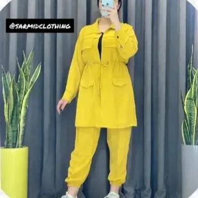 مانتو شلوار زنانه ابروبادی مدل ست اسپرت