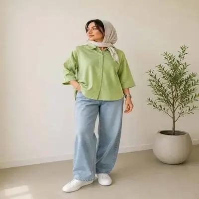 شومیز باکسی مدل میله ای