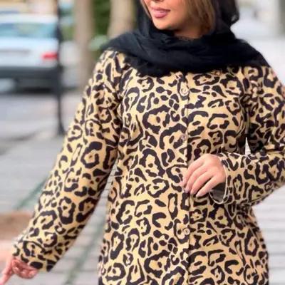 باکسی مخمل آیینه ای پلنگی