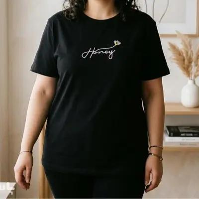 تیشرت لانگ زنانه مشکی فری تا 50