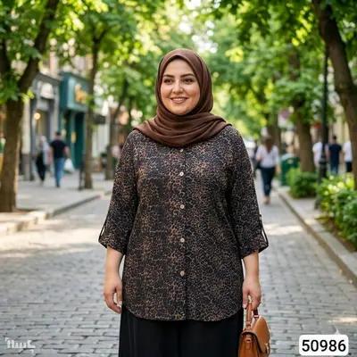 مانتو اسپرت خنک قوارهدار.موجودی بگیرگل من50986