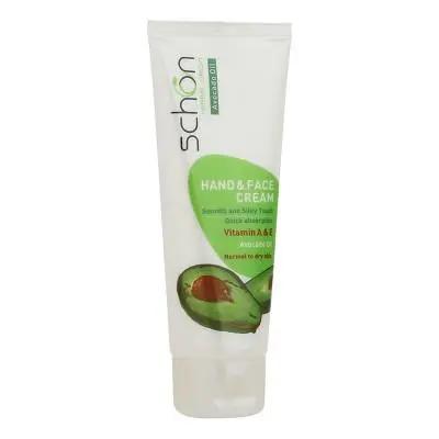 کرم مرطوب‌کننده دست و صورت شون مدل عصاره آووکادو حجم 75 میلی‌لیتر Schon Avocado Extract Hand and Face Moisturizing Cream (75 ml)