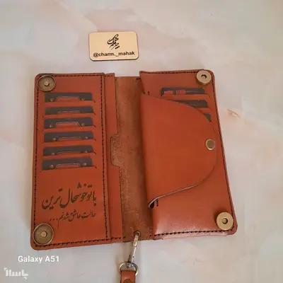 کیف پول چرم گاو