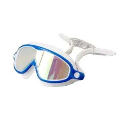عینک و ماسک شنا بچه گانه با فریم بزرگ sports gear مدل S-1025(سفید/آبی)-157771