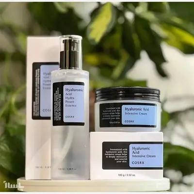 پک کرم و اسنس هیالورونیک اسید آبرسان قوی پوست شیشه‌ای
