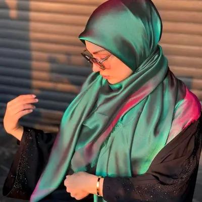 روسری بامبو سبز صورتی قواره بزرگ 140 دو رو دور ریش-123810