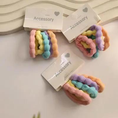 کش مو رنگی پاستیلی بسته زنانه 5 تایی