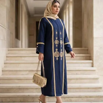 مانتو شانتون گلدوزی مدل آوا