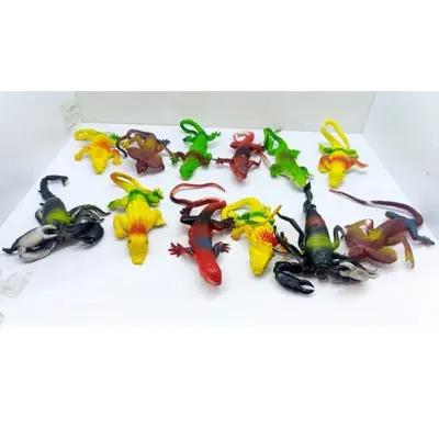 حیوانات خزنده ژله ای خارجی جور (12 عددی)