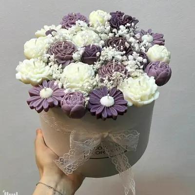 باکس گل جاودان شمعی