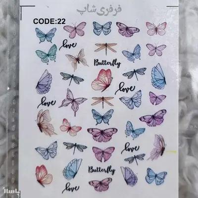 لنز ناخن طرح پروانه-152888