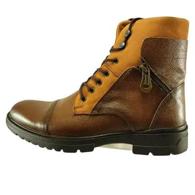 بوت اسپرت مردانه چرم طبیعی کد 379-126477