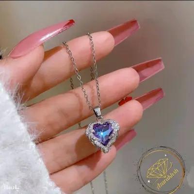 گردنبند جواهری قلب-152666