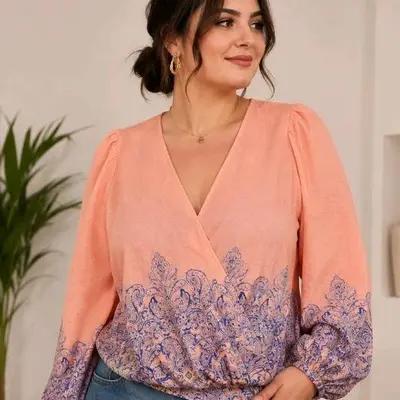 شومیز نخی خارجی مارک VENUS سایز XL