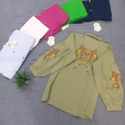 شومیز لنین گلدوزی
