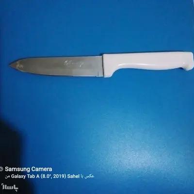 چاقو یا کارد آشپزخانه دسته سفید تیز و برنده