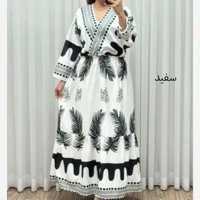 پیراهن ساحلی آیلین فلور بوگاتی فری سایز زنانه کد 1746 مناسب تا سایز 46