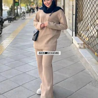 ست بلوز ،شلوار بافت